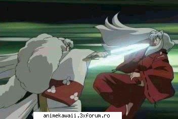 inuyasha lupta intre cei doi! care dintre cei doi castiga lupta din cei place cel mai mult? fie sess